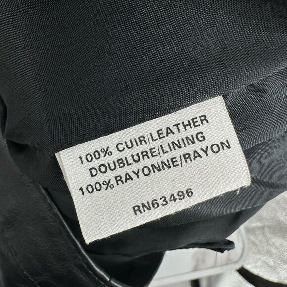 Vintage 90s Womens Pleated Leather Pants Tapered Waist 26” Grunge Minimalist - Picture 5 of 15